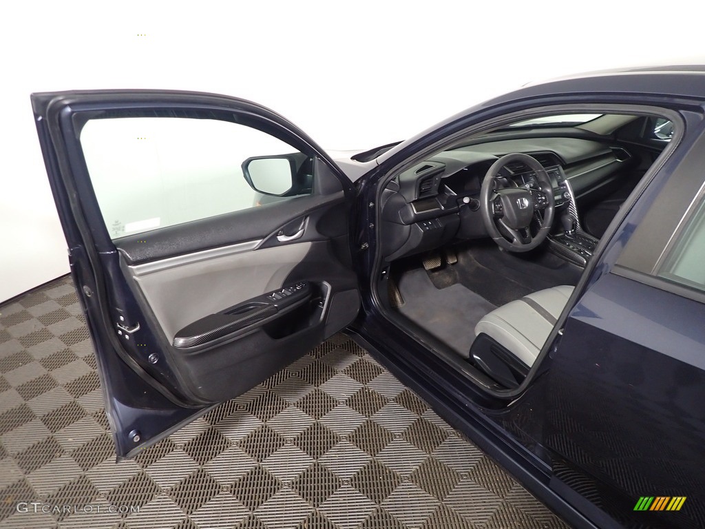 2019 Civic LX Sedan - Cosmic Blue Metallic / Black/Ivory photo #18