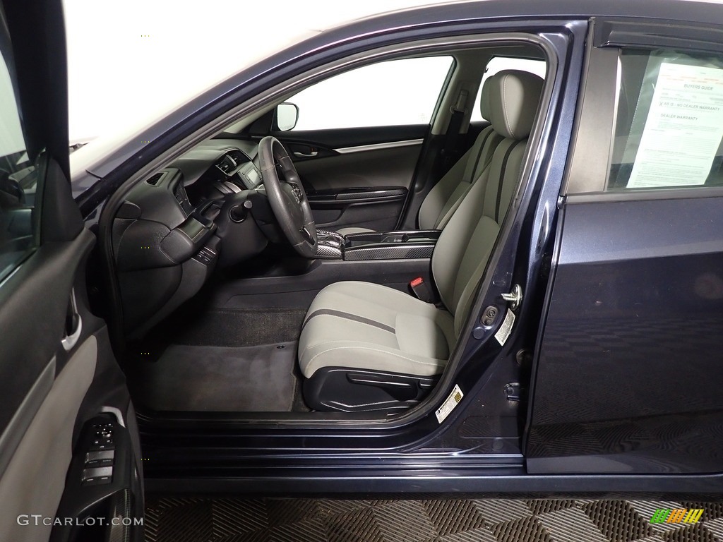 2019 Civic LX Sedan - Cosmic Blue Metallic / Black/Ivory photo #20