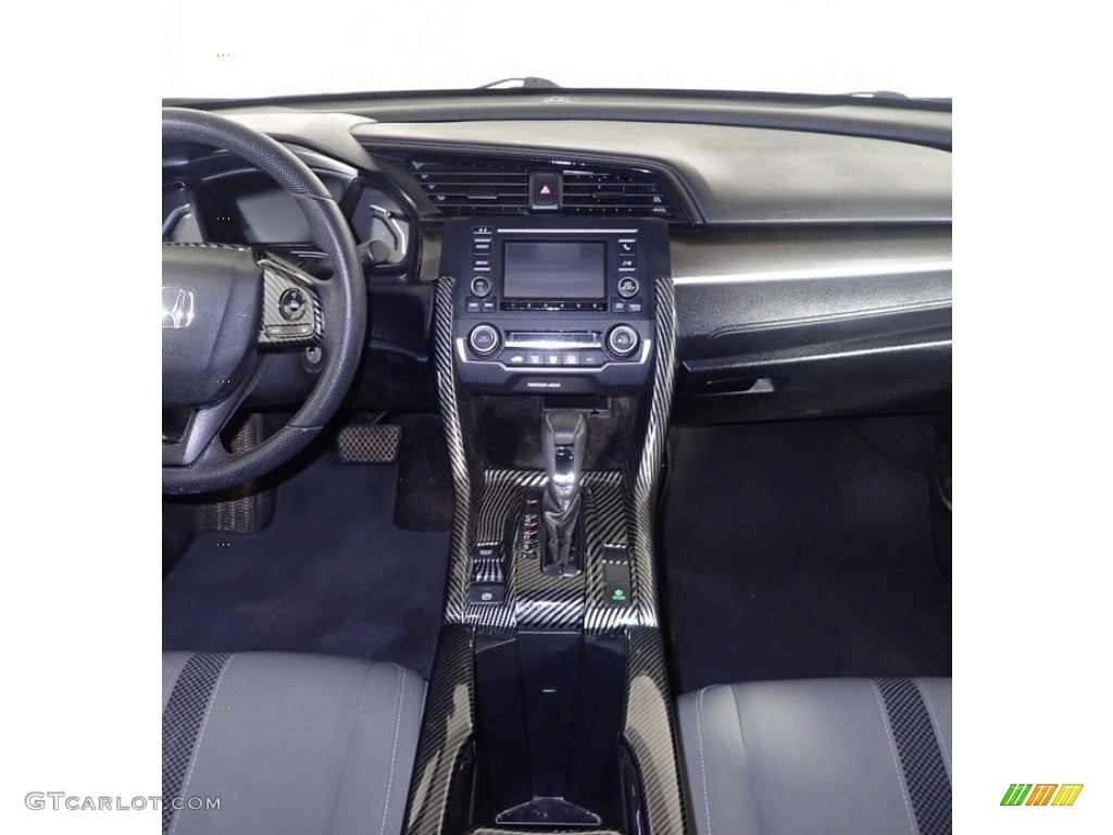 2019 Civic LX Sedan - Cosmic Blue Metallic / Black/Ivory photo #23
