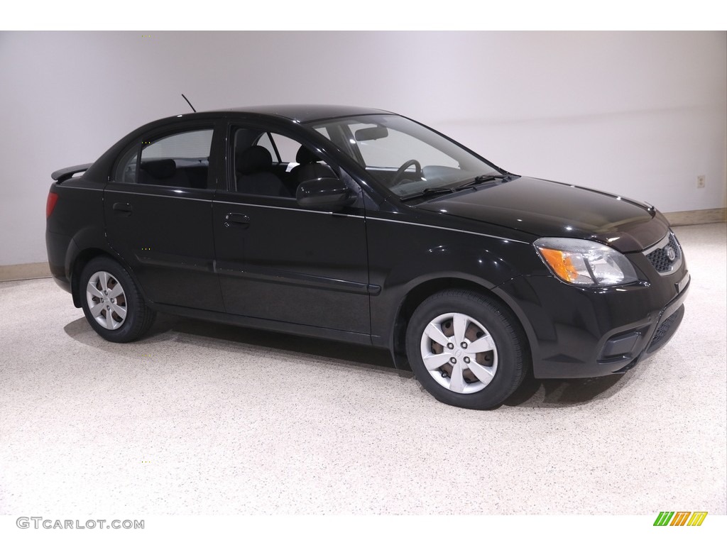 2011 Rio LX - Midnight Black / Gray photo #1