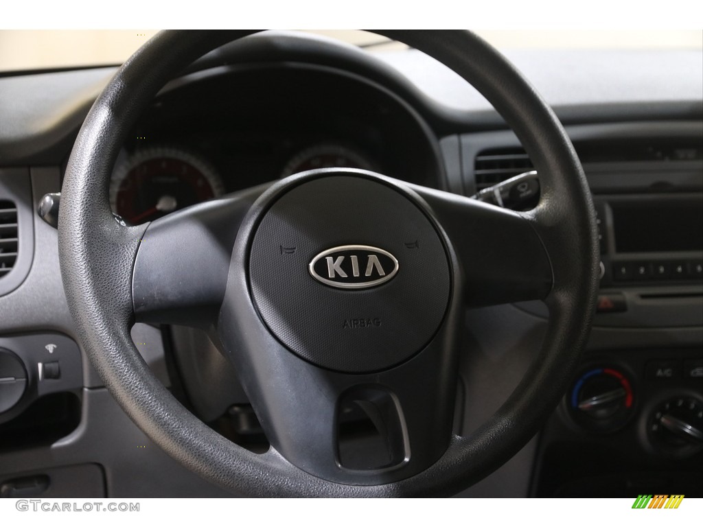 2011 Rio LX - Midnight Black / Gray photo #7