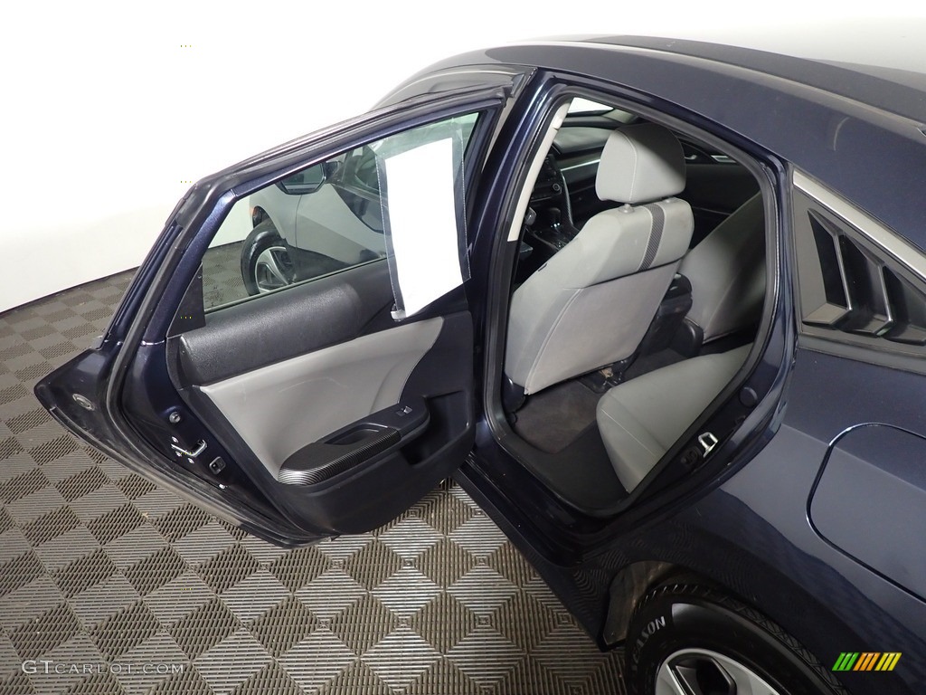 2019 Civic LX Sedan - Cosmic Blue Metallic / Black/Ivory photo #31