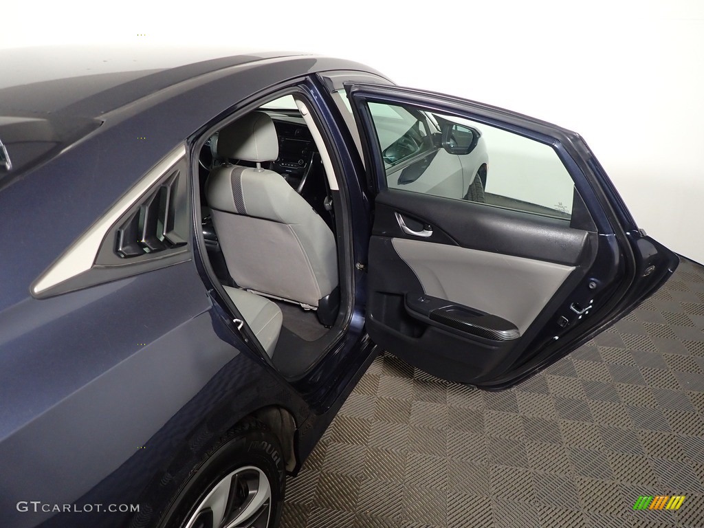 2019 Civic LX Sedan - Cosmic Blue Metallic / Black/Ivory photo #33