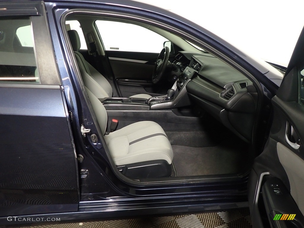 2019 Civic LX Sedan - Cosmic Blue Metallic / Black/Ivory photo #36