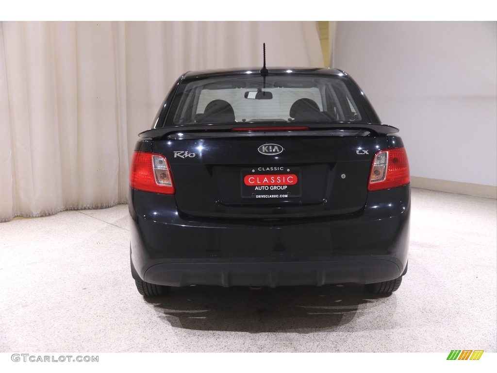 2011 Rio LX - Midnight Black / Gray photo #15