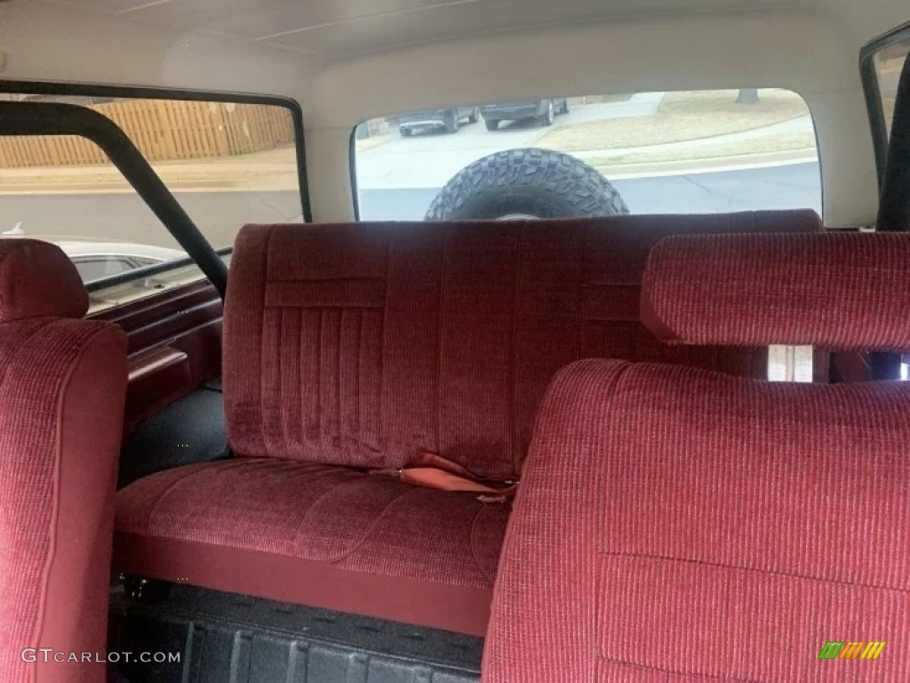 1990 Ford Bronco XLT 4x4 Interior Color Photos