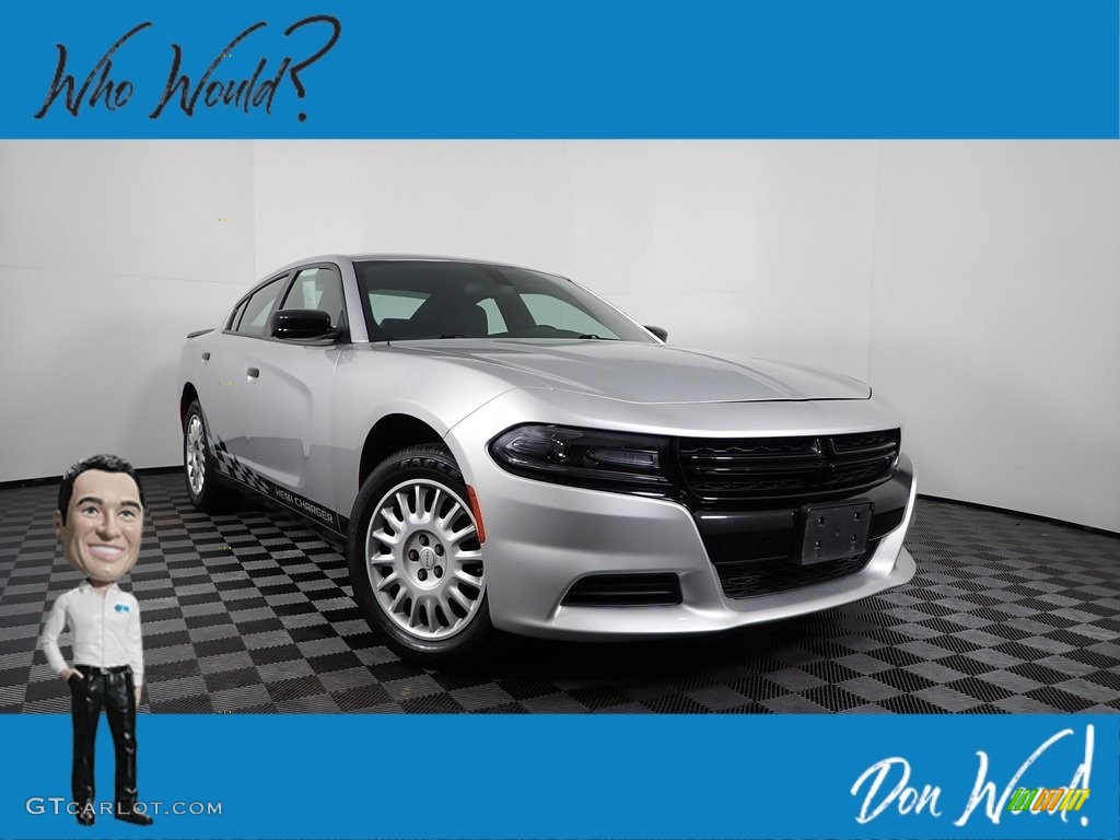 2019 Charger Police - Bright Silver Metallic / Black photo #1