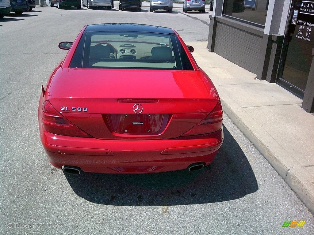 2005 SL 500 Roadster - Mars Red / Ash photo #6