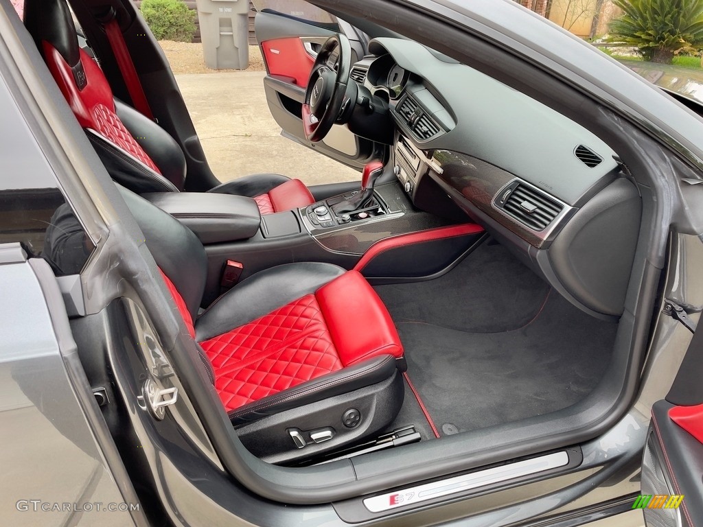 Arras Red w/Diamond Stitching Interior 2016 Audi S7 4.0 TFSI quattro Photo #145972196