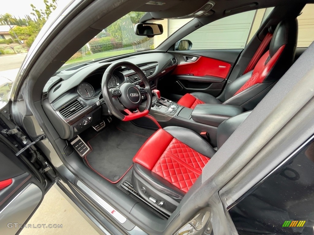 Arras Red w/Diamond Stitching Interior 2016 Audi S7 4.0 TFSI quattro Photo #145972223