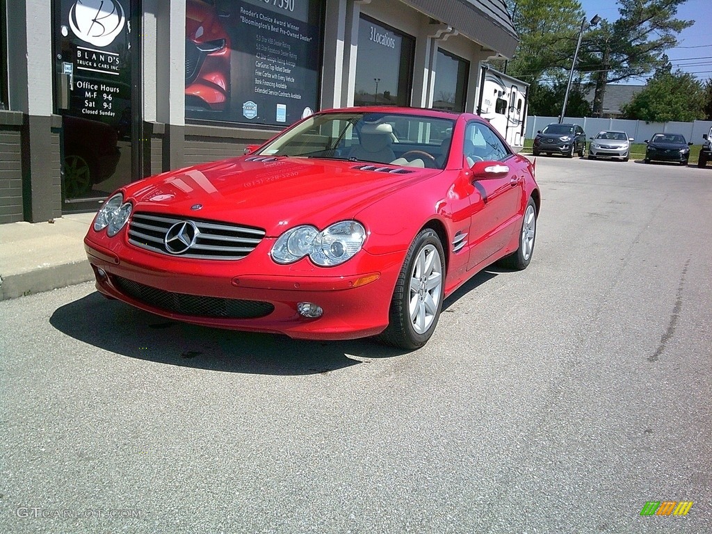 2005 SL 500 Roadster - Mars Red / Ash photo #37