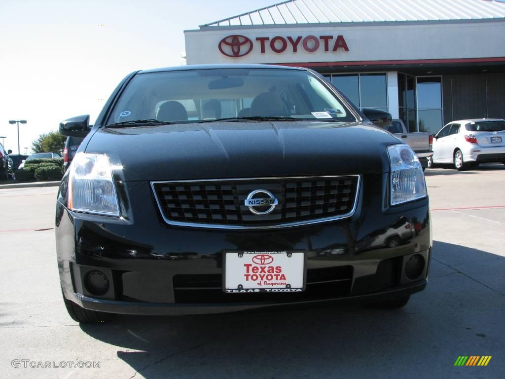 2007 Sentra 2.0 - Super Black / Beige photo #2