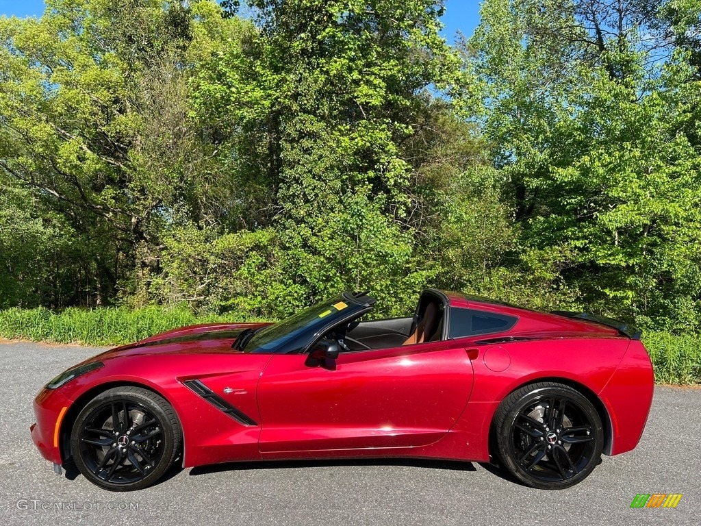 2014 Corvette Stingray Coupe Z51 - Crystal Red Tintcoat / Kalahari photo #2