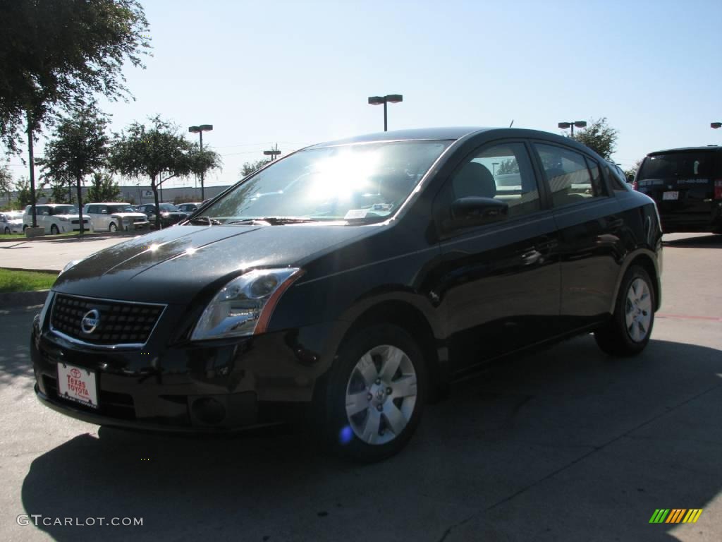 2007 Sentra 2.0 - Super Black / Beige photo #3