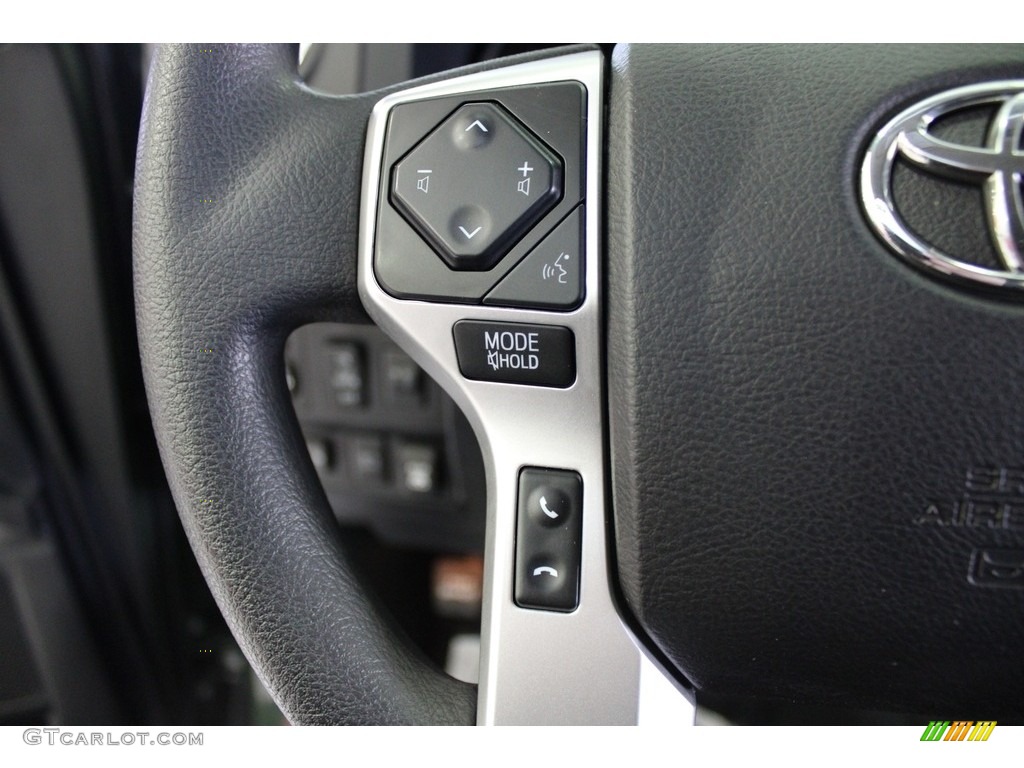 2021 Toyota Tundra SR5 CrewMax 4x4 Black Steering Wheel Photo #145975310