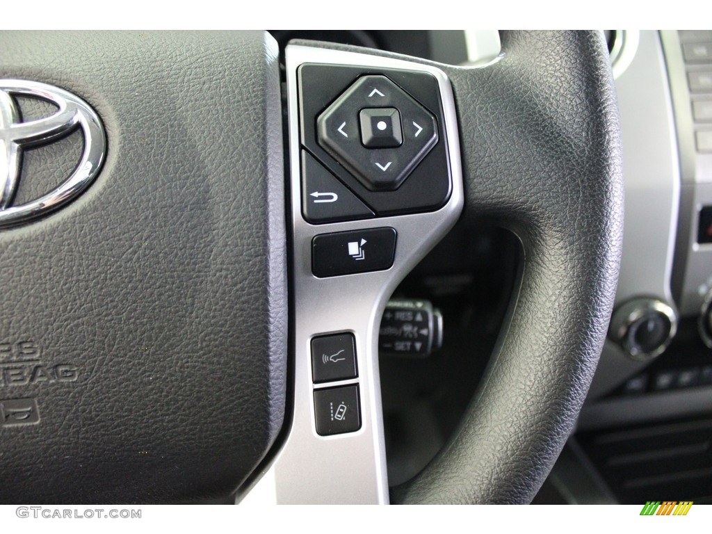 2021 Toyota Tundra SR5 CrewMax 4x4 Black Steering Wheel Photo #145975331
