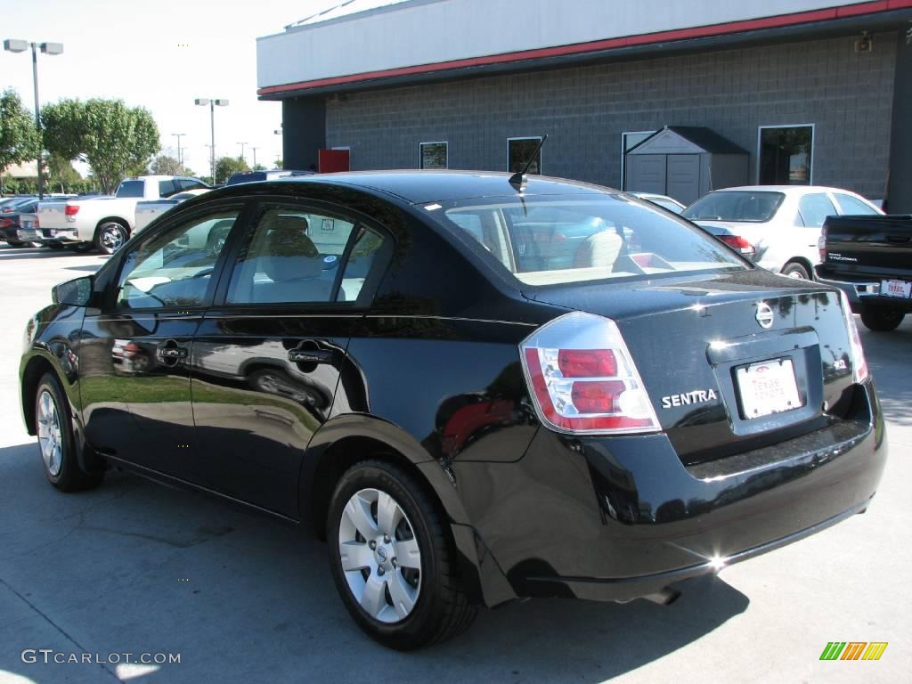 2007 Sentra 2.0 - Super Black / Beige photo #5