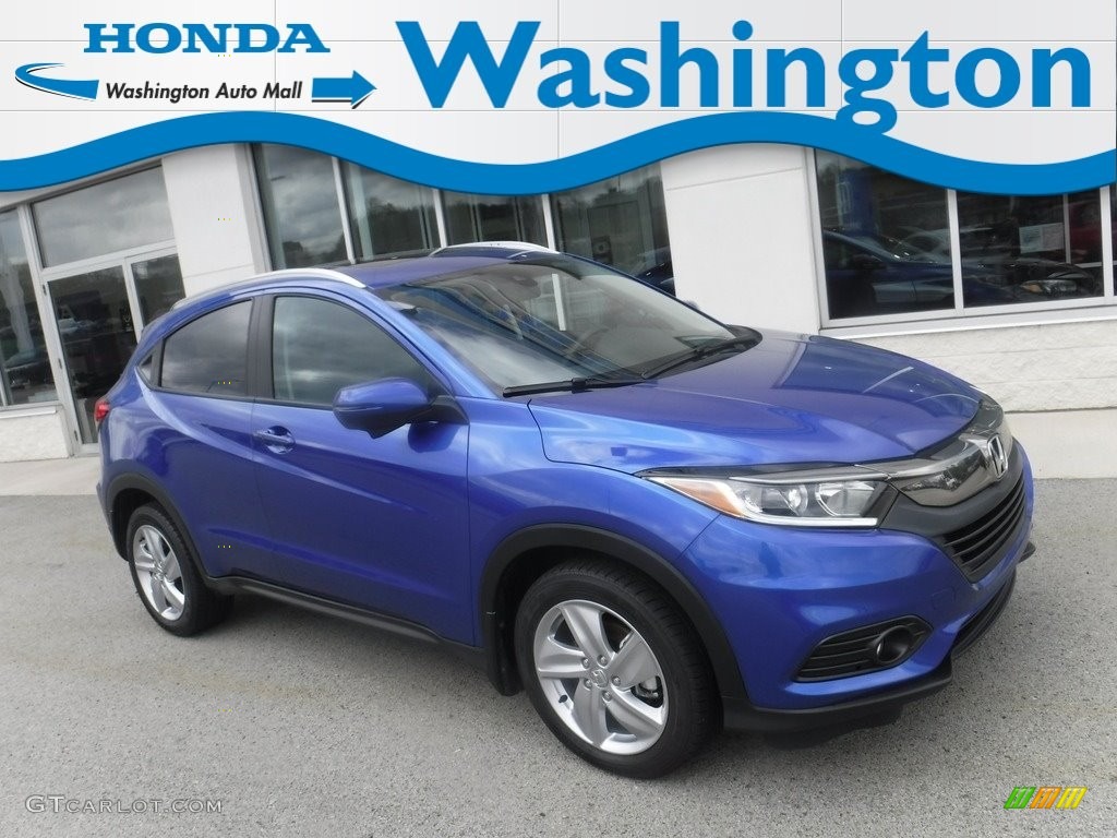 2020 HR-V EX AWD - Aegean Blue Metallic / Black photo #1