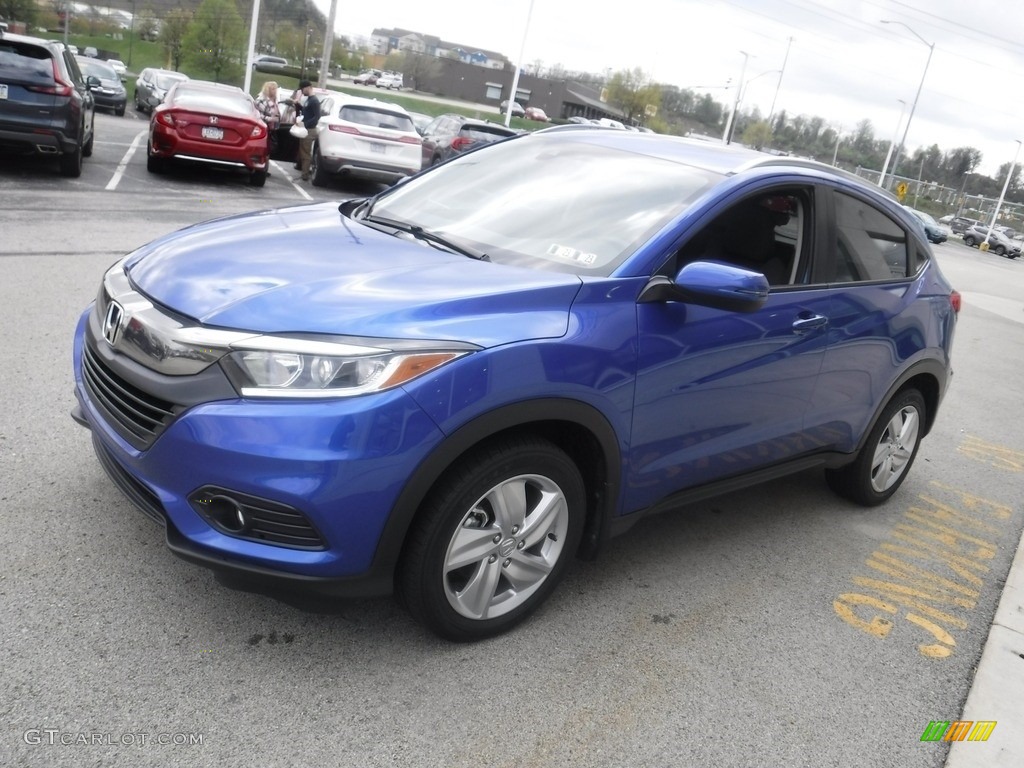 2020 HR-V EX AWD - Aegean Blue Metallic / Black photo #6