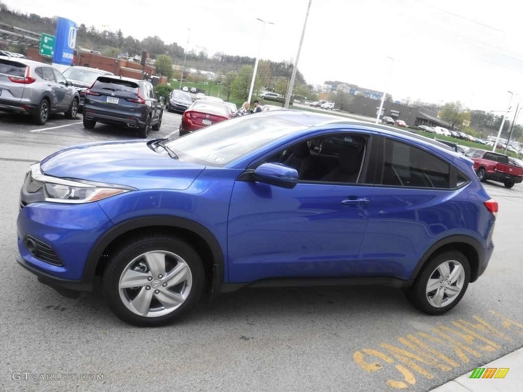 2020 HR-V EX AWD - Aegean Blue Metallic / Black photo #7