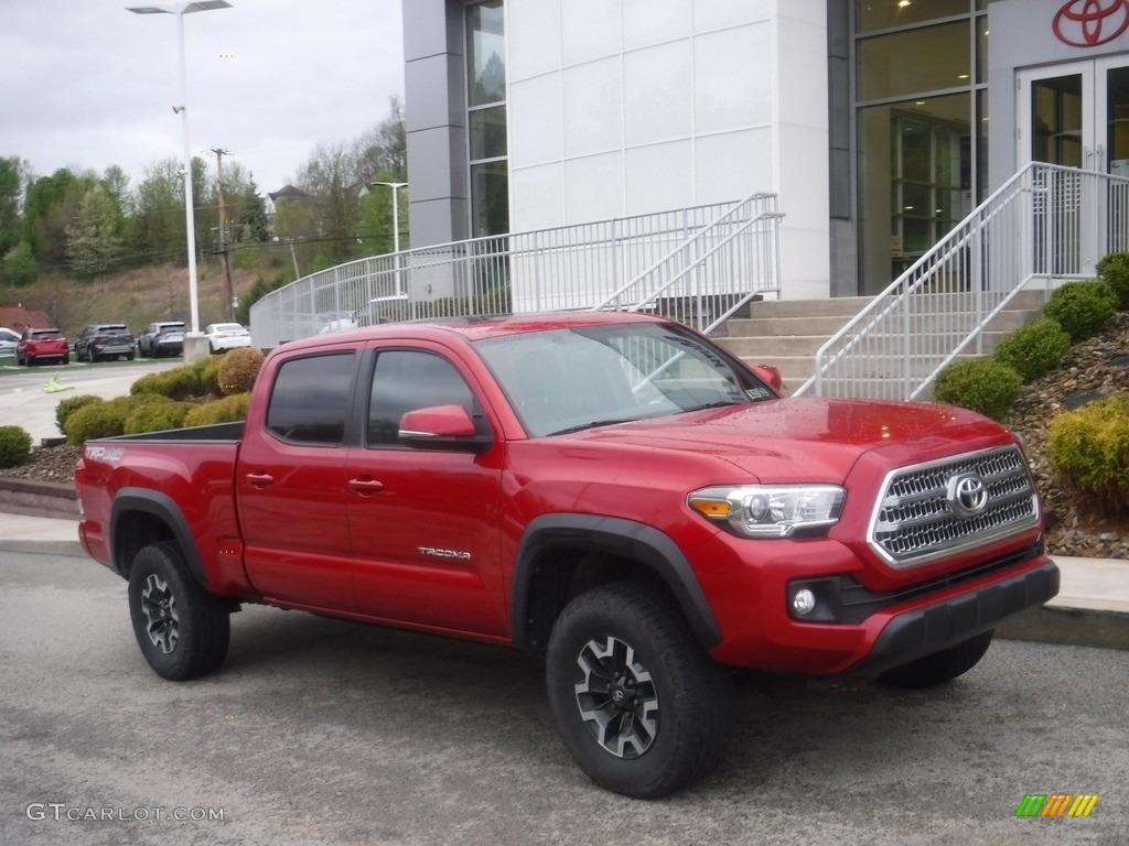 Barcelona Red Metallic 2016 Toyota Tacoma TRD Off-Road Double Cab 4x4 Exterior Photo #145976045