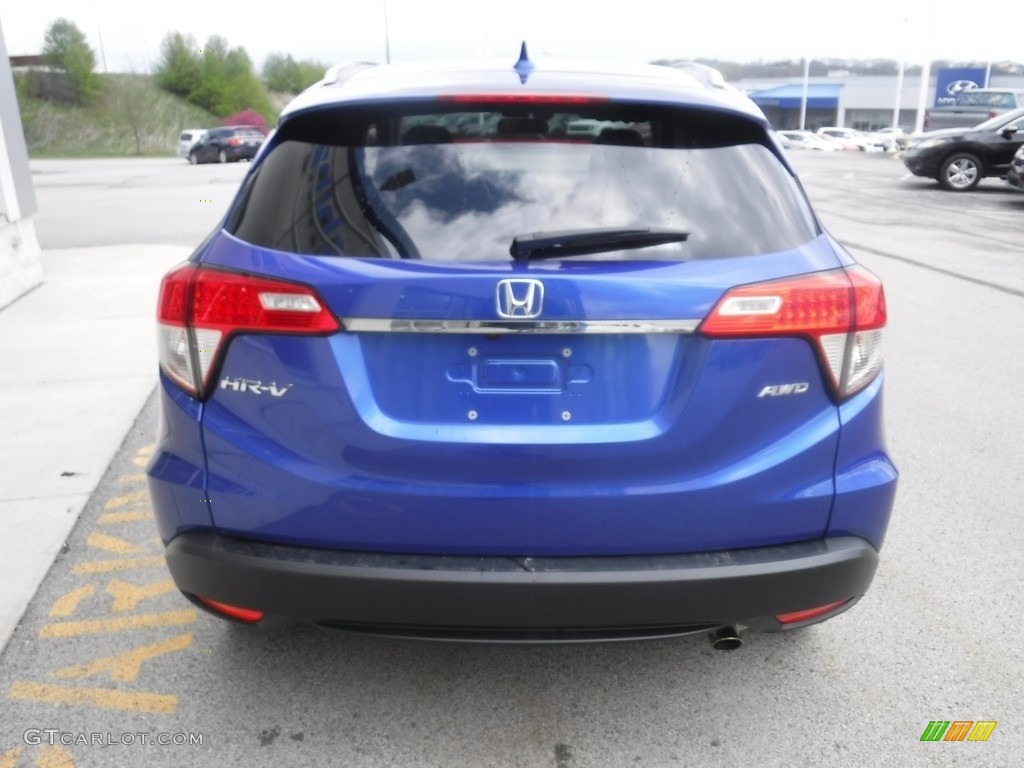 2020 HR-V EX AWD - Aegean Blue Metallic / Black photo #9