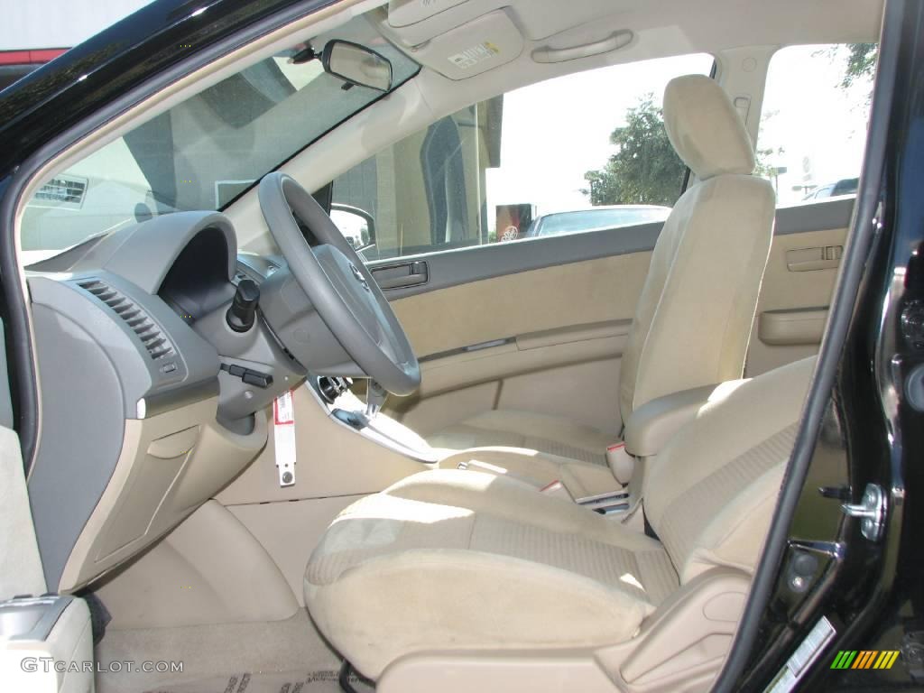 2007 Sentra 2.0 - Super Black / Beige photo #8