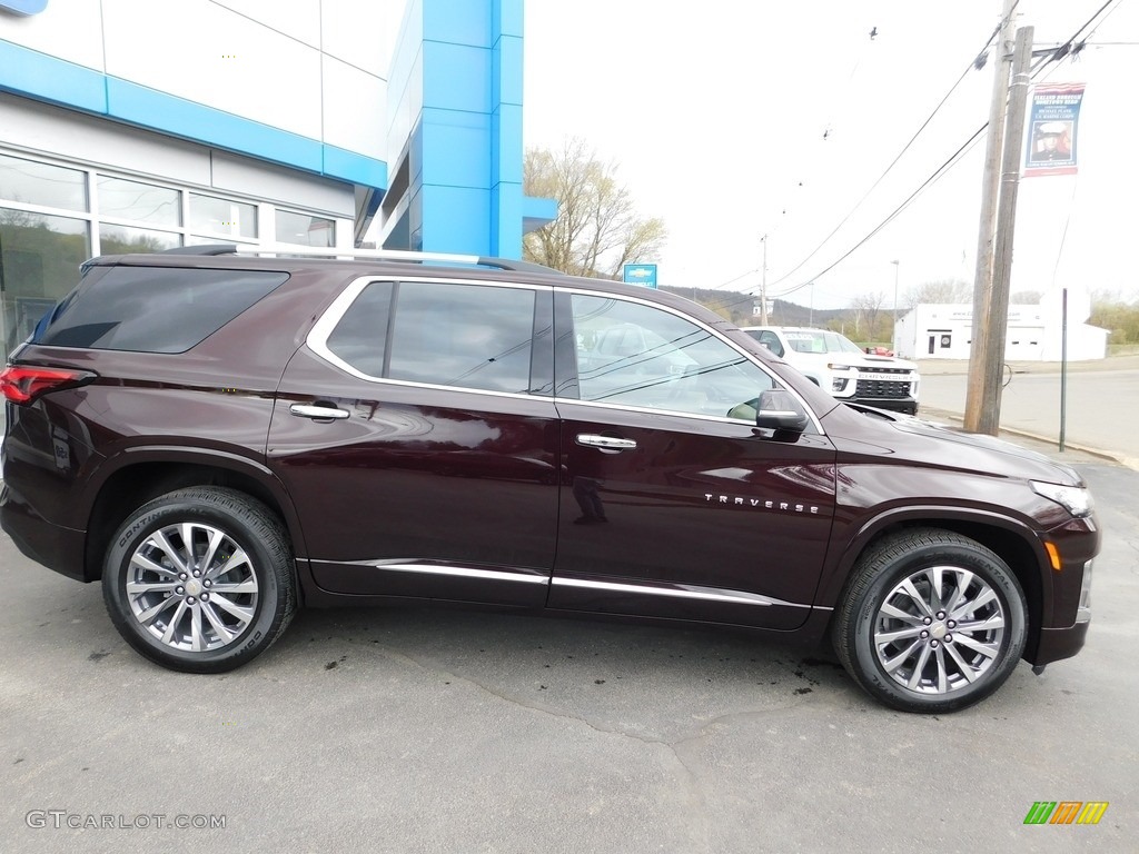 2023 Traverse Premier - Black Cherry Metallic / Jet Black/Maple Sugar photo #6