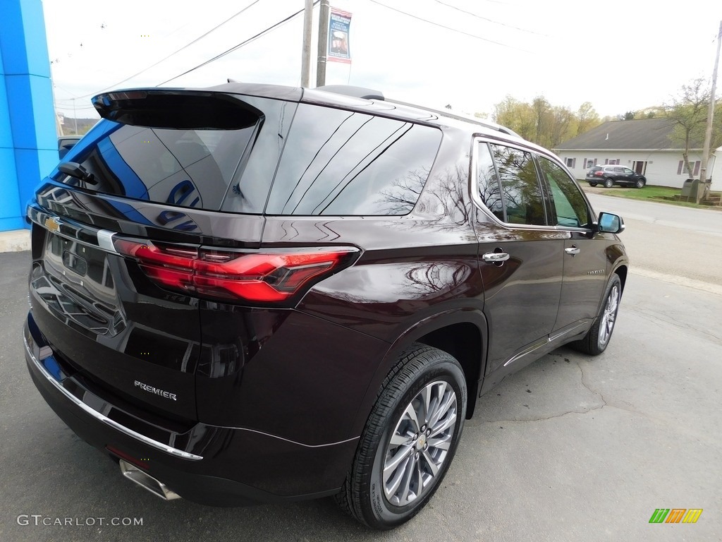 2023 Traverse Premier - Black Cherry Metallic / Jet Black/Maple Sugar photo #8