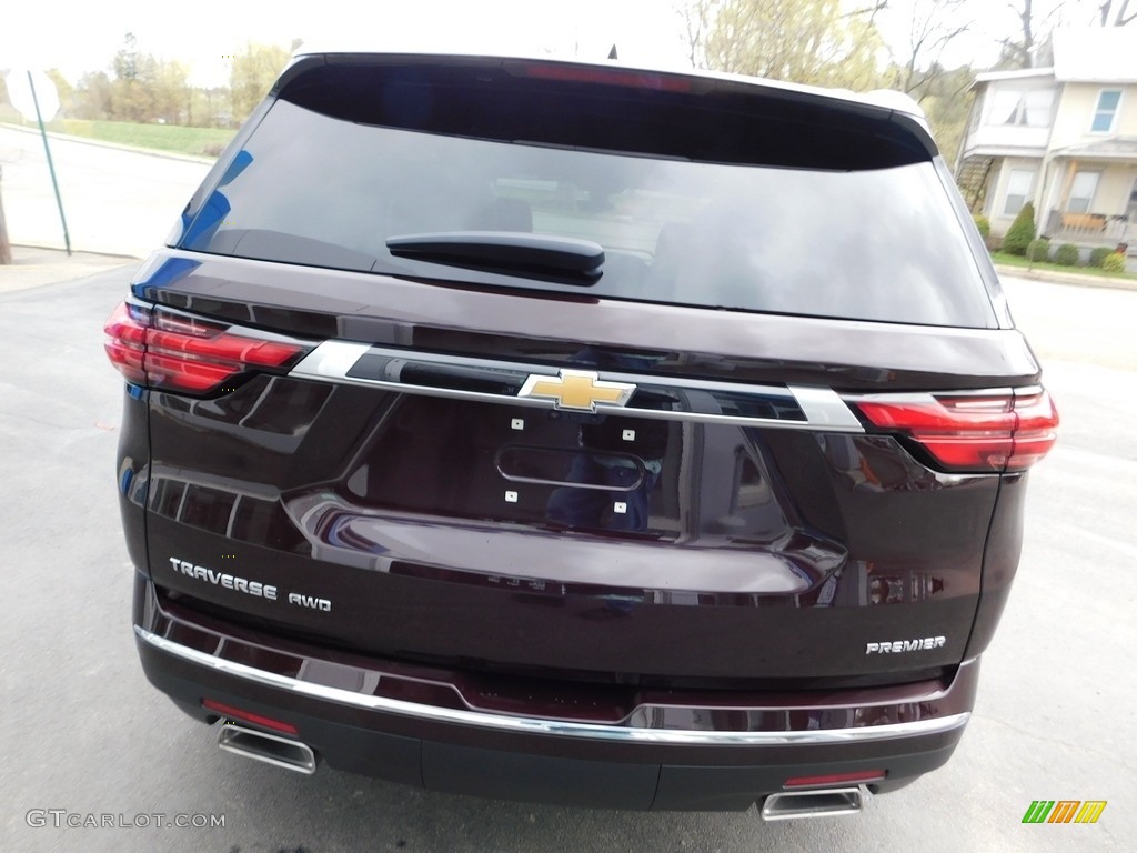 2023 Traverse Premier - Black Cherry Metallic / Jet Black/Maple Sugar photo #9