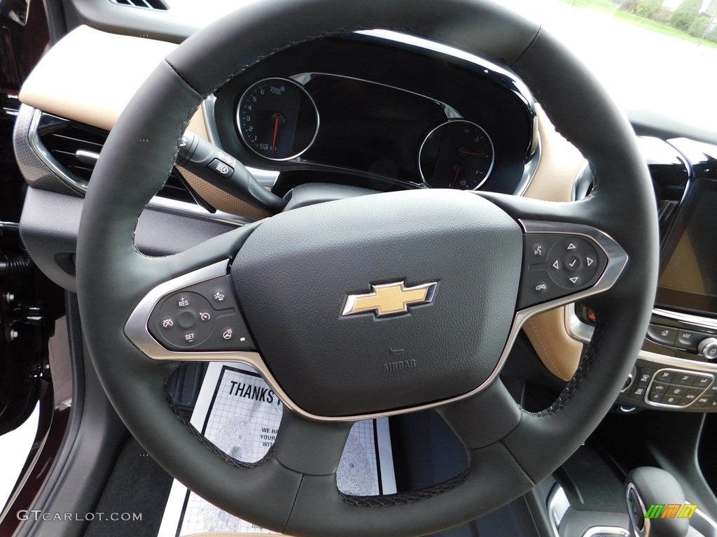 2023 Chevrolet Traverse Premier Jet Black/Maple Sugar Steering Wheel Photo #145977086