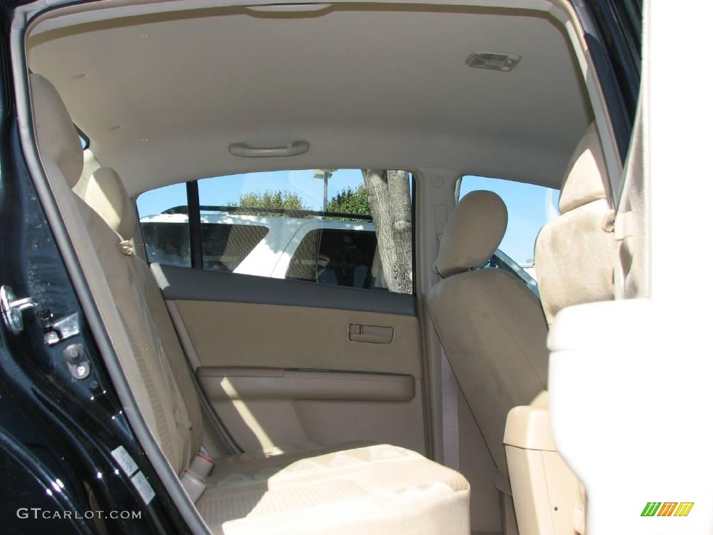 2007 Sentra 2.0 - Super Black / Beige photo #10