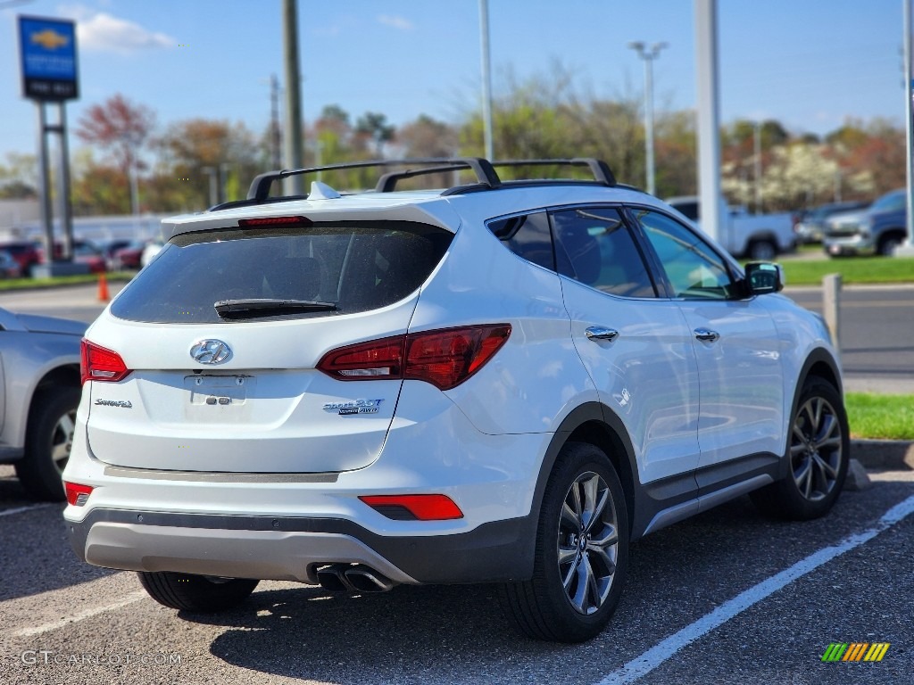 2017 Santa Fe Sport 2.0T Ulitimate AWD - Pearl White / Black photo #6