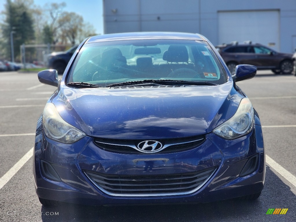 2013 Elantra GLS - Indigo Night / Gray photo #2