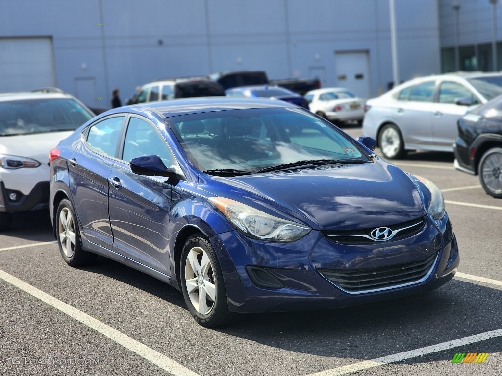 2013 Elantra GLS - Indigo Night / Gray photo #3