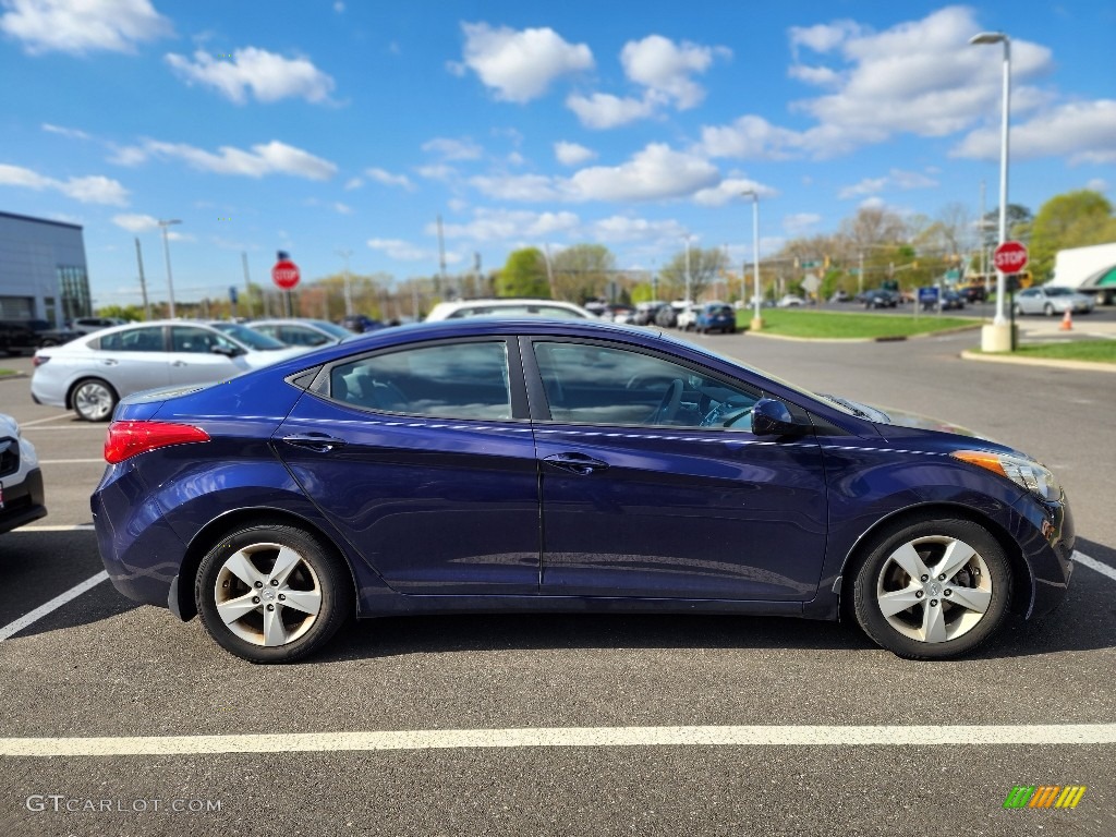 2013 Elantra GLS - Indigo Night / Gray photo #4