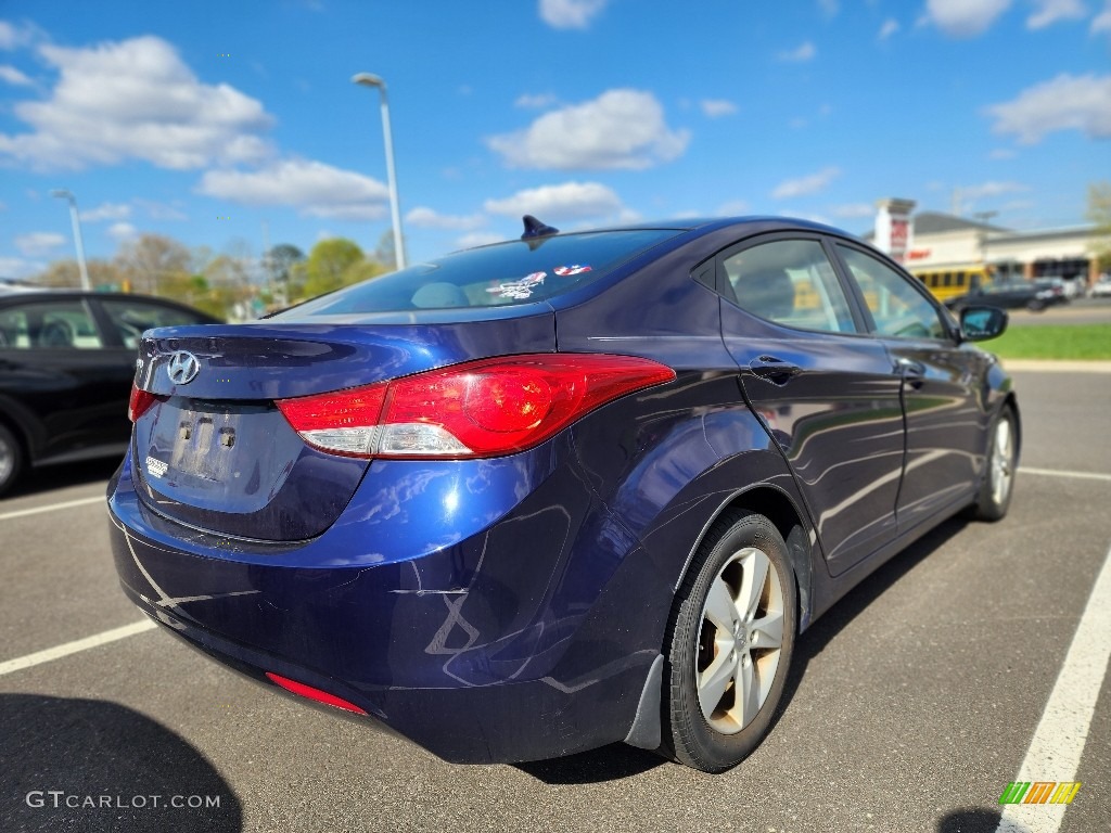 2013 Elantra GLS - Indigo Night / Gray photo #5