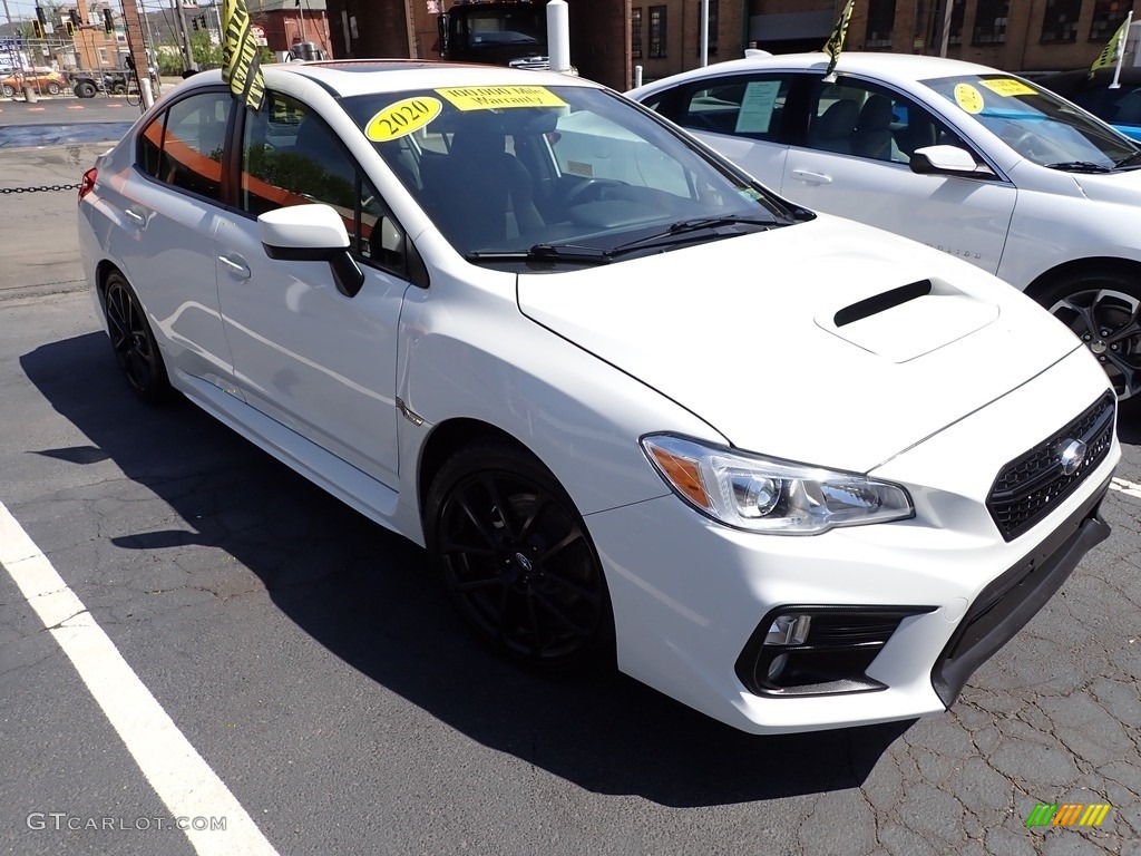 2020 WRX Premium - Crystal White Pearl / Carbon Black photo #2