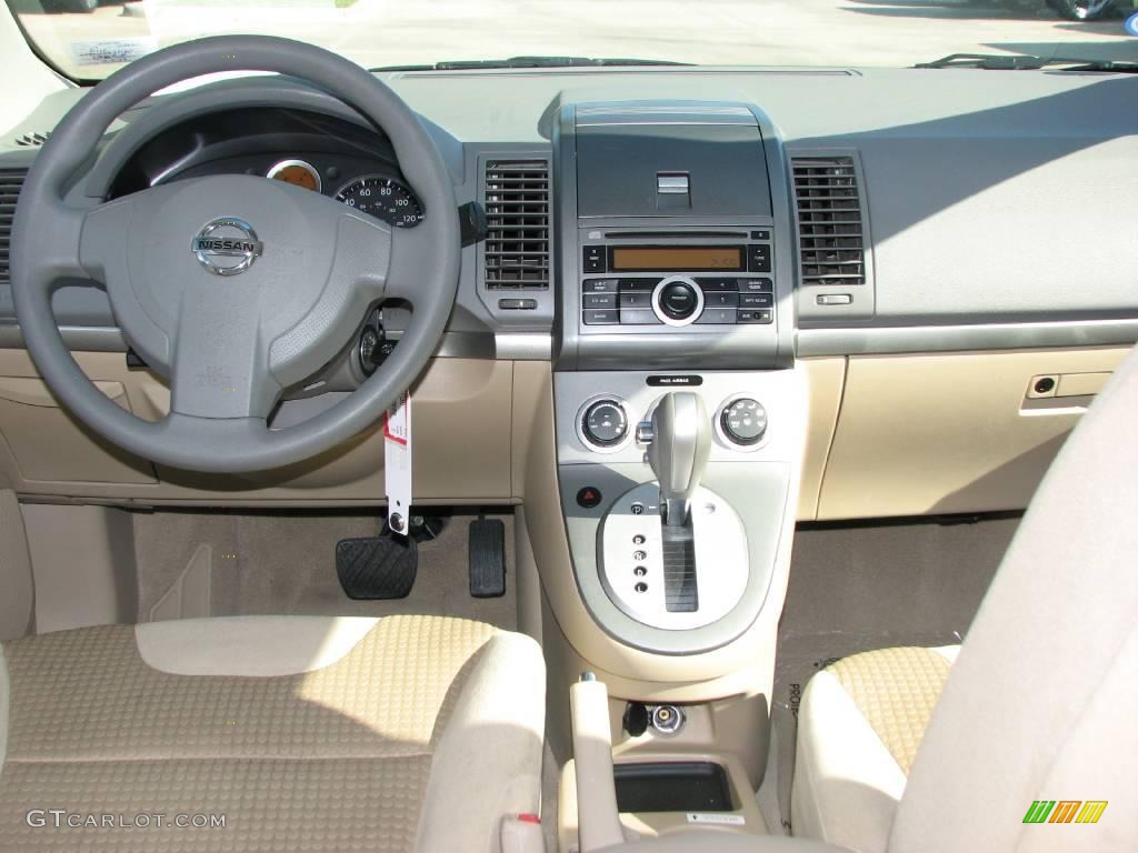 2007 Sentra 2.0 - Super Black / Beige photo #11