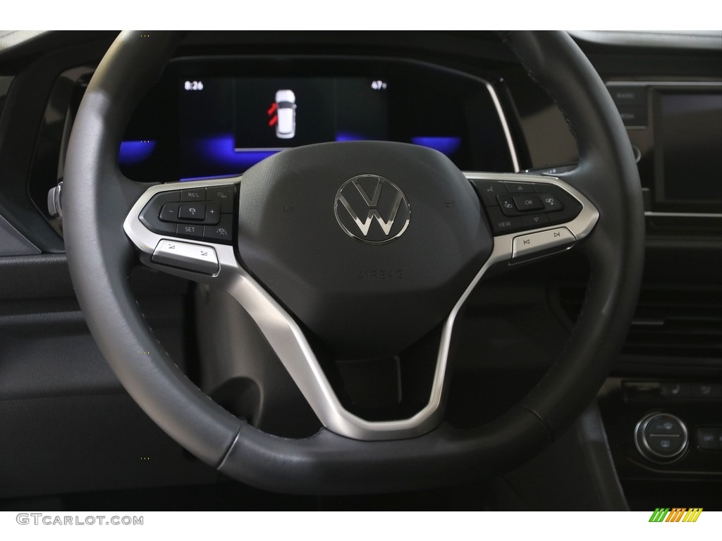 2022 Volkswagen Jetta SE Titan Black Steering Wheel Photo #145978617