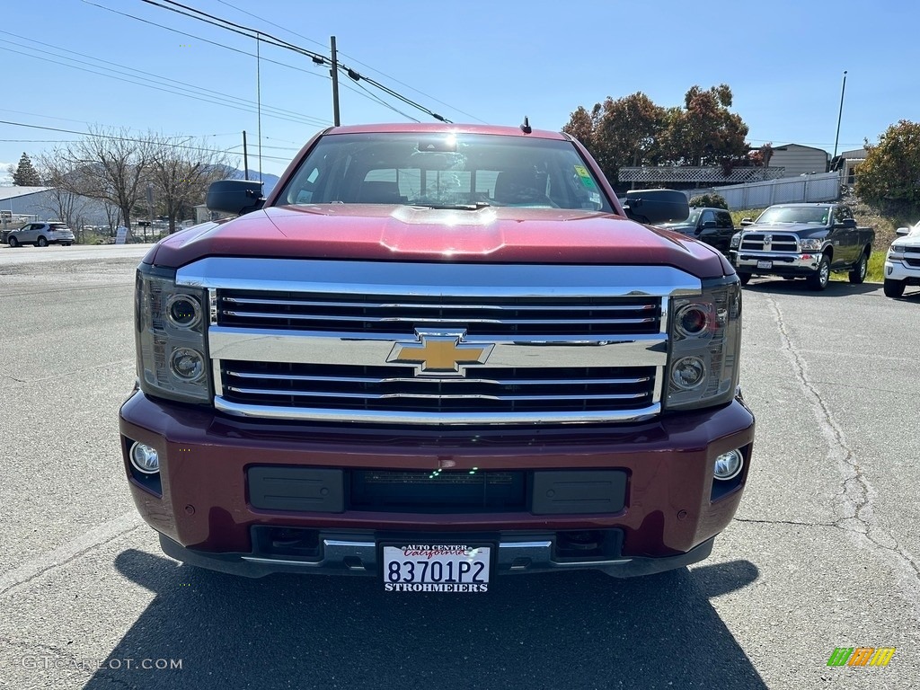 2015 Silverado 2500HD High Country Crew Cab 4x4 - Deep Ruby Metallic / High Country Saddle photo #2