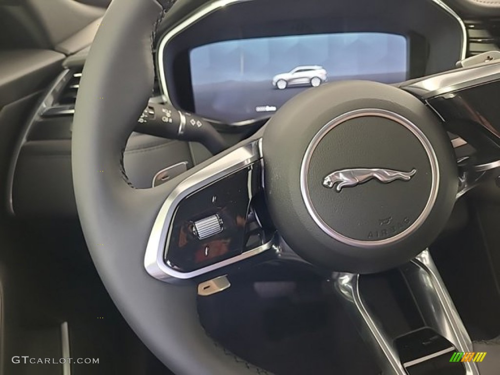 2023 Jaguar F-PACE P250 S Ebony/Ebony Steering Wheel Photo #145978641