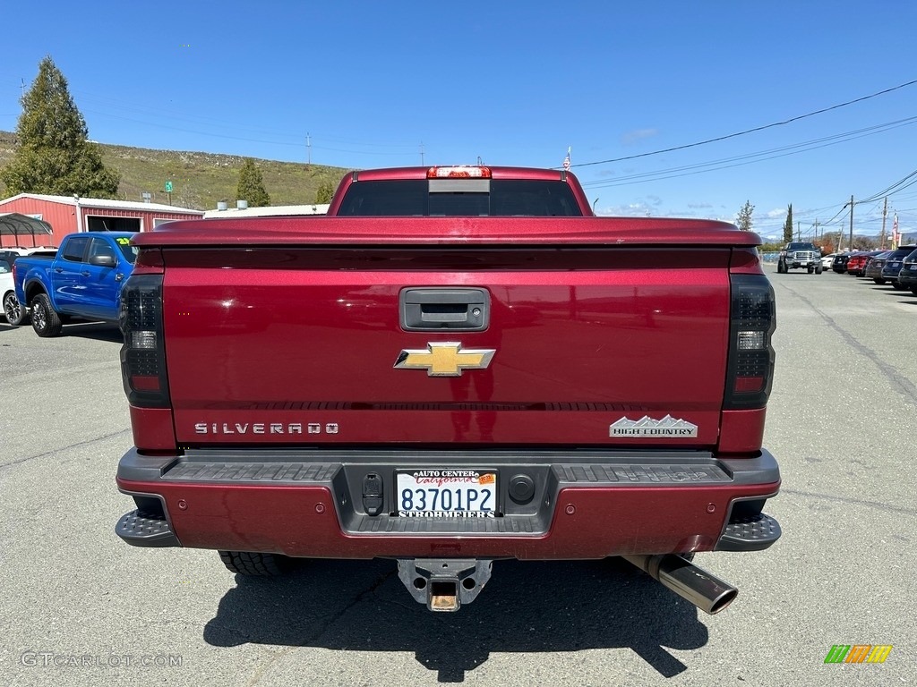 Deep Ruby Metallic 2015 Chevrolet Silverado 2500HD High Country Crew Cab 4x4 Exterior Photo #145978710