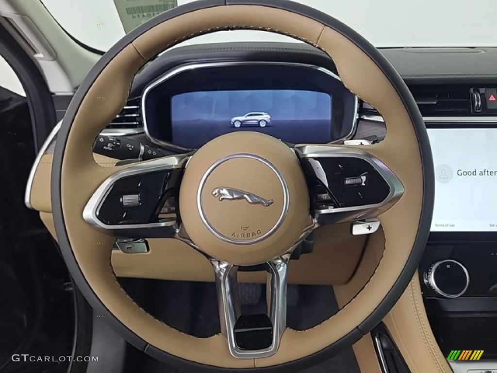 2023 Jaguar F-PACE P250 S Caraway/Ebony Steering Wheel Photo #145979142