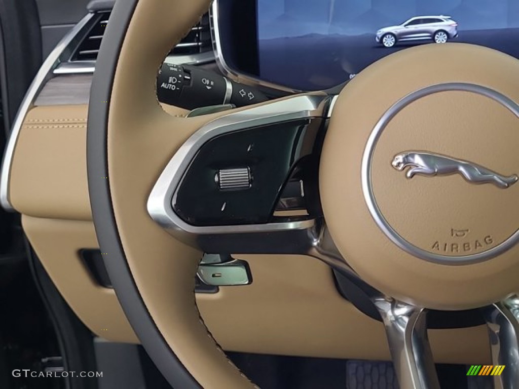 2023 Jaguar F-PACE P250 S Caraway/Ebony Steering Wheel Photo #145979163