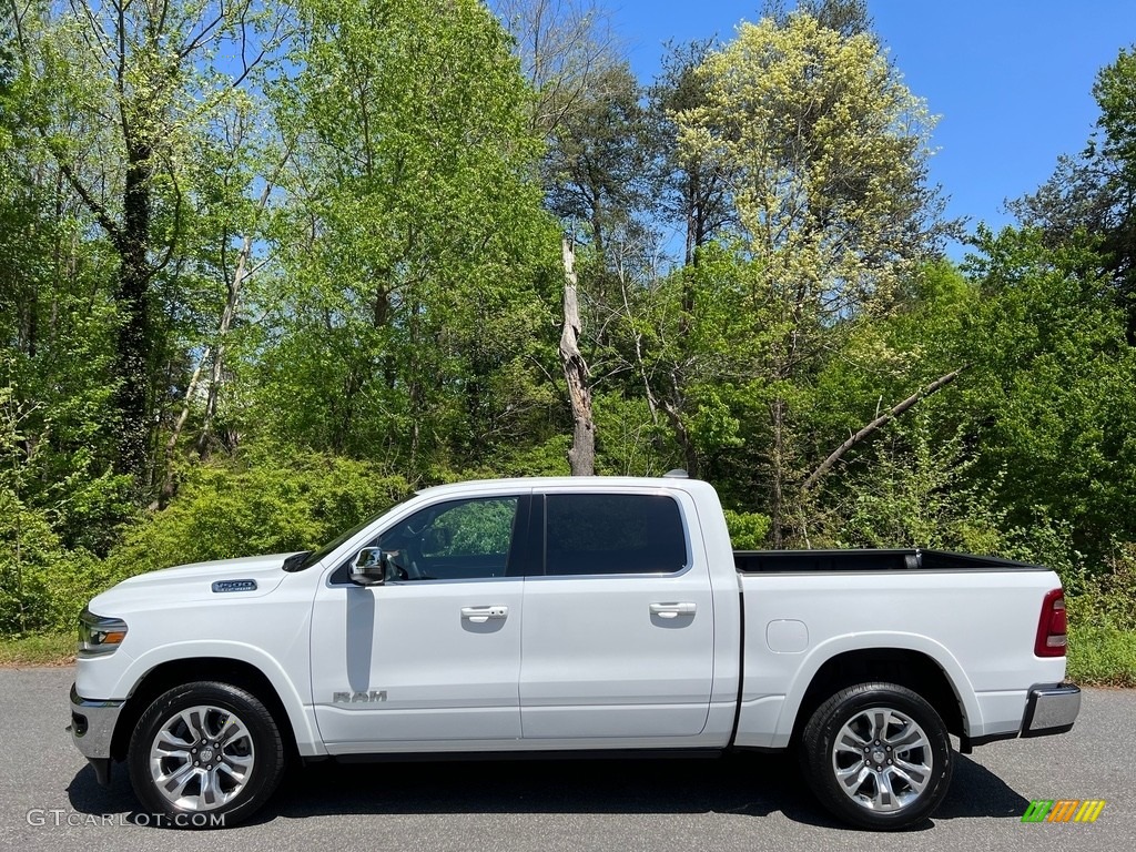Bright White 2023 Ram 1500 Long Horn Crew Cab 4x4 Exterior Photo #145980258