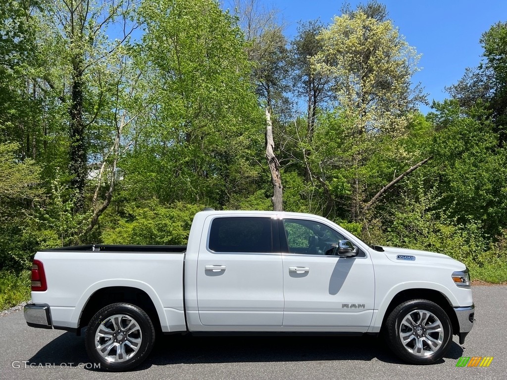 Bright White 2023 Ram 1500 Long Horn Crew Cab 4x4 Exterior Photo #145980357