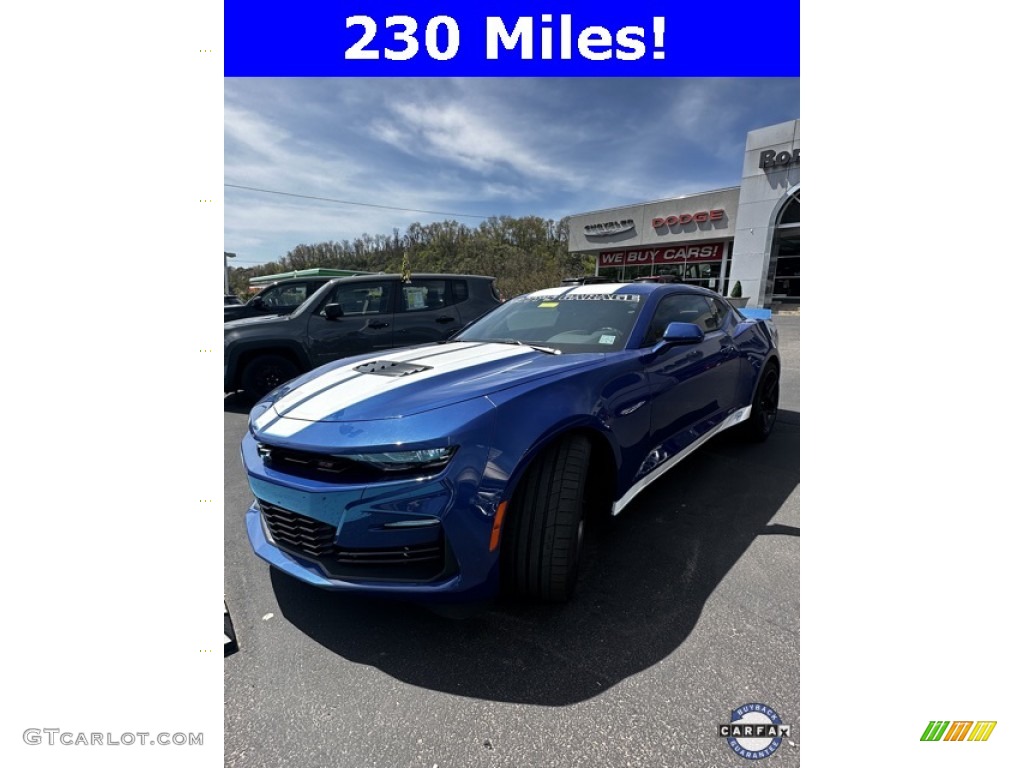 2021 Camaro SS Coupe - Riverside Blue Metallic / Jet Black photo #2