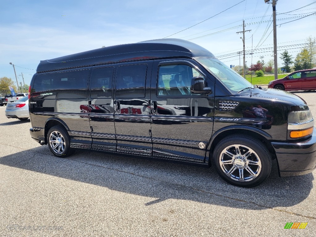 2014 Express 2500 Passenger Conversion - Black / Medium Pewter photo #35