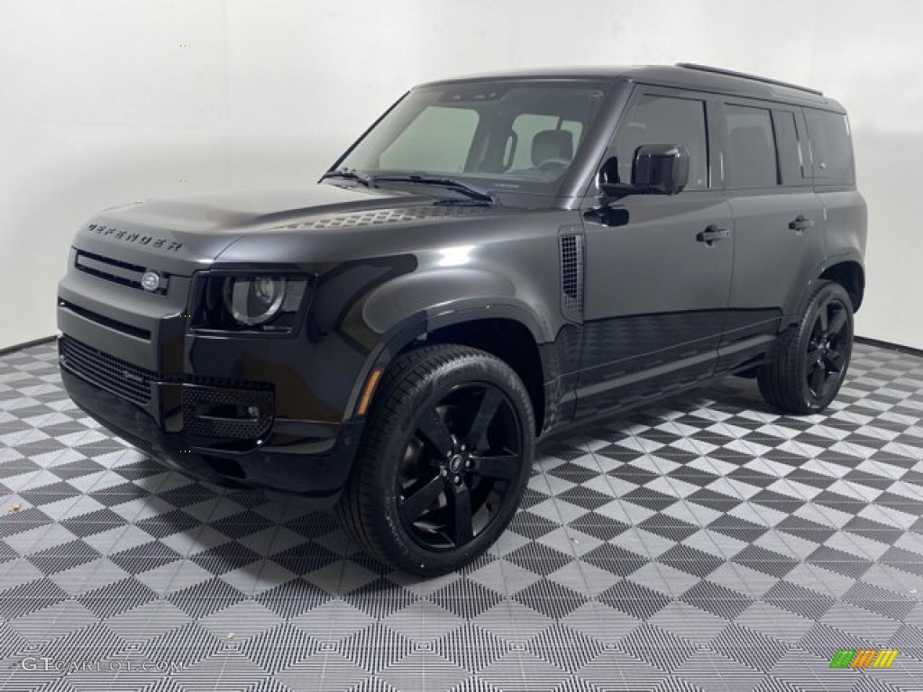 Santorini Black Metallic 2023 Land Rover Defender 110 X-Dynamic SE Exterior Photo #145980771